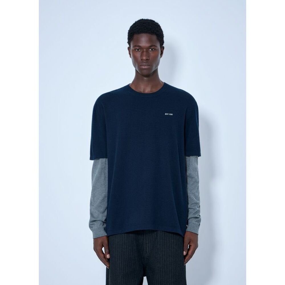 Miu Miu Men Wool And Cashmere Sweater
